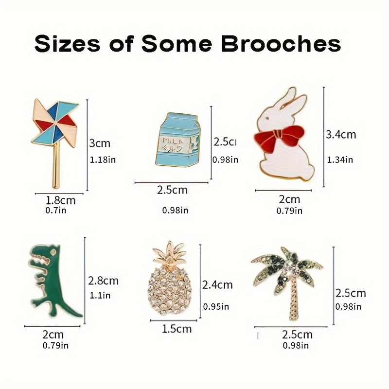 Creative Cartoon DIY Metal Pin Badge for Clothing Backpacks Hats and Party Accessories