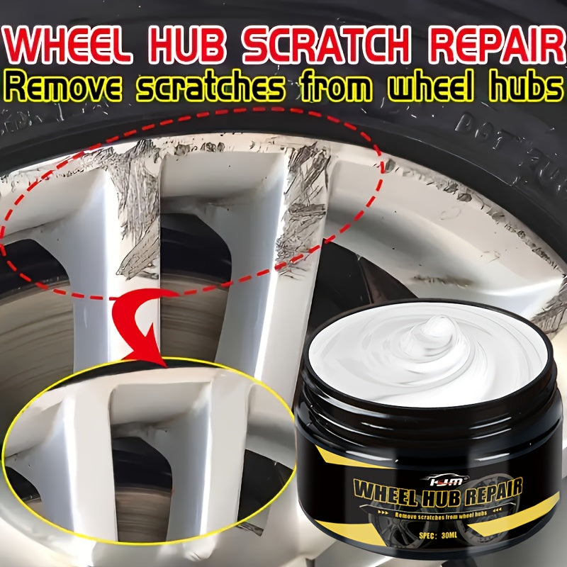 Automotive Wheel Scratch Repair Paste for Aluminum Alloy Rims Black White