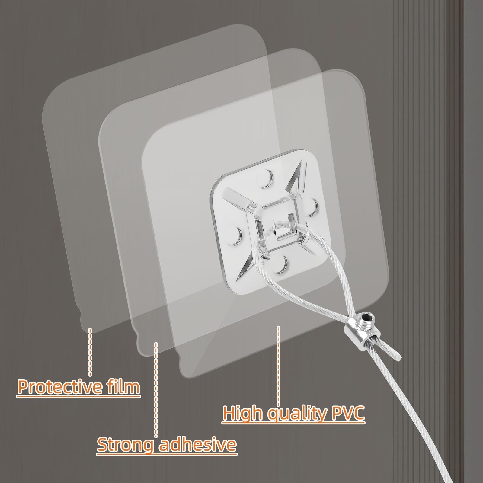 Adjustable 40-Inch TV Wall Strap Anti-Tip Furniture Safety Anchor