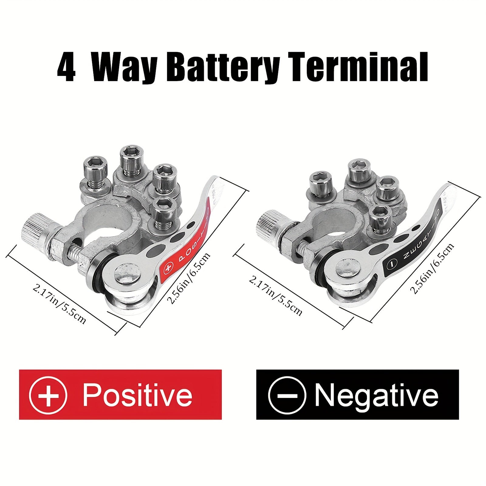 2Pcs Battery Quick Release Disassembly Clips Zinc Alloy Car Battery Terminal Connectors