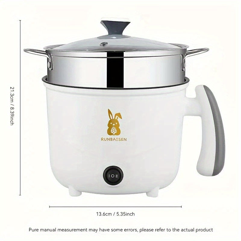 Kichik ovqatlar uchun qulay elektr issiq idishi, yotoqxona uchun, ko‘p maqsadli, PP material