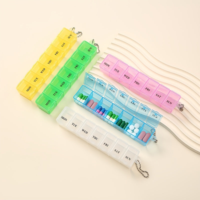 7 кунлик таблетка ташкилотчиси портатив шиша бўлак ҳафтадаги дорилар учун намликка қарши