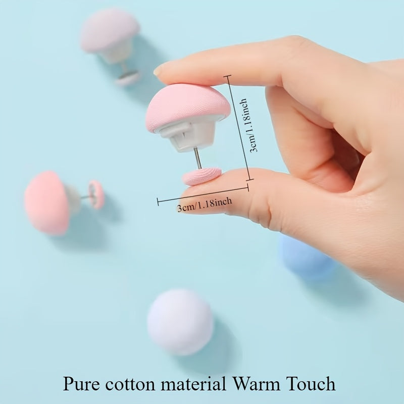 Set of 6 Pink Mushroom Bed Sheet Fasteners No-Pin One-Click Release Secure Sleep