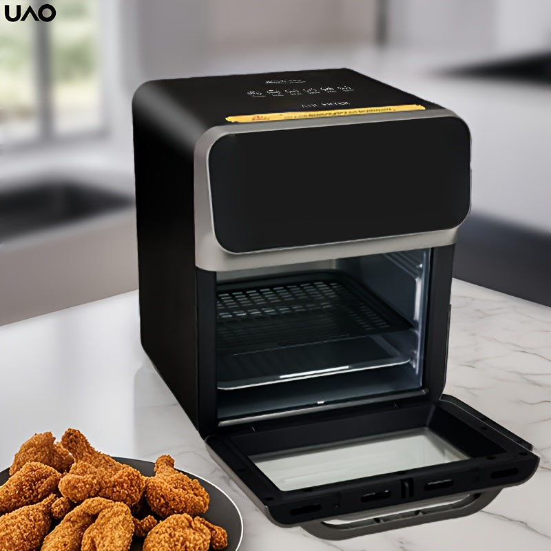 Yevropa standarti bo'yicha uy uchun havo fritüri, sensor paneli va vizual oynasi bilan, turli xil ovqatlarni grill qilish uchun ideal.