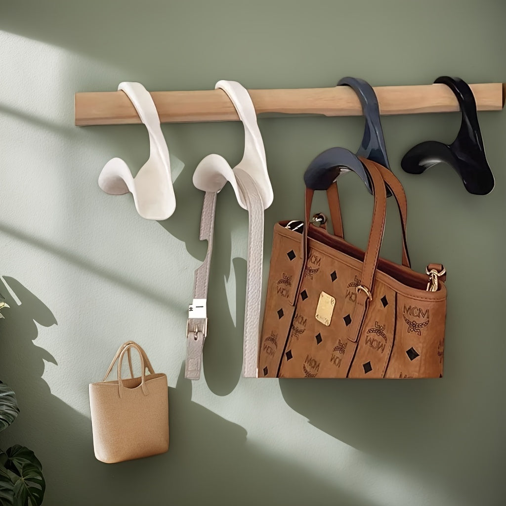 Pack of 10 Heavy-Duty Purse Hooks Non-Slip Handbag Hangers for Closet and Travel