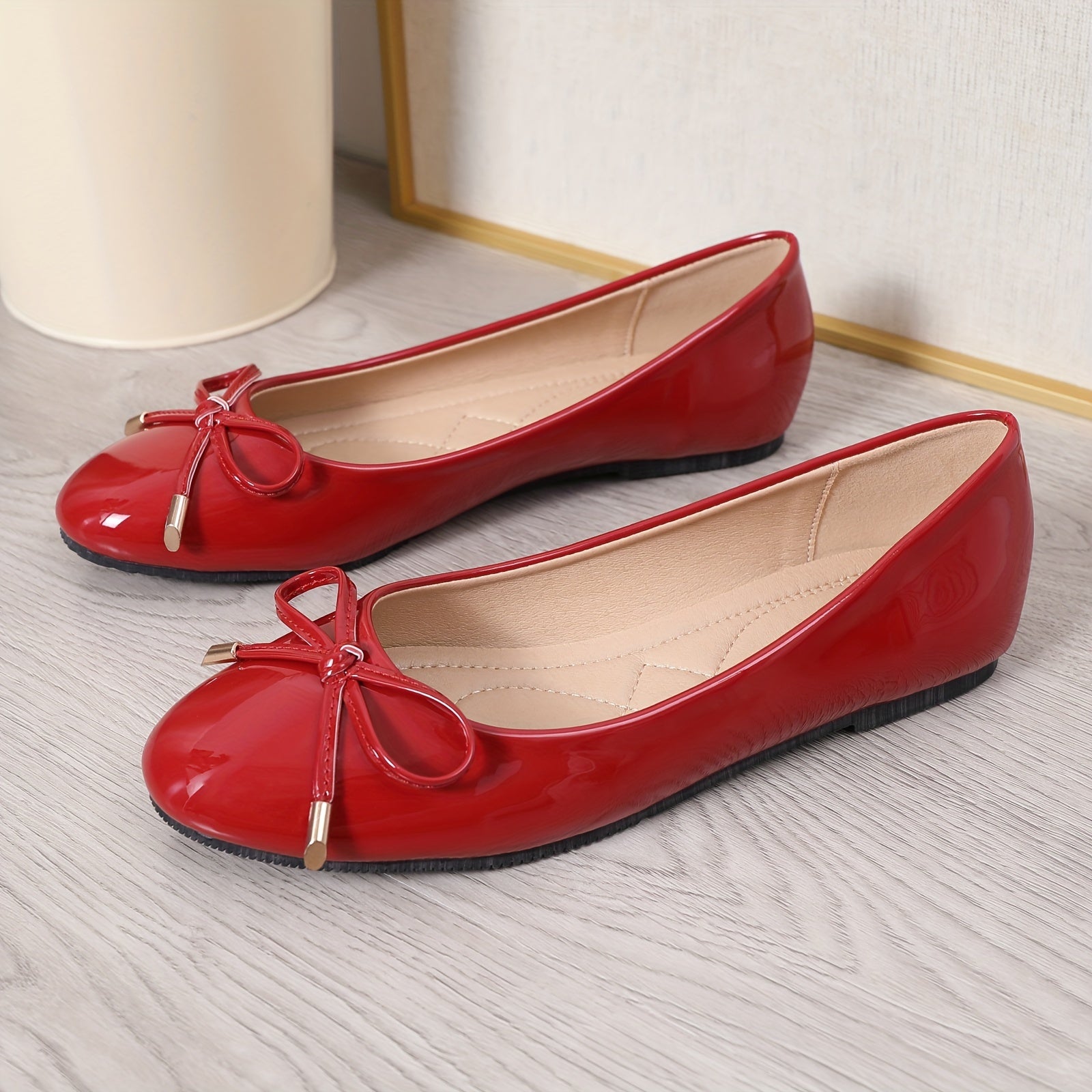 Zapatos planos para mujer, casuales, sin cordones, de color sólido, ligeros y cómodos