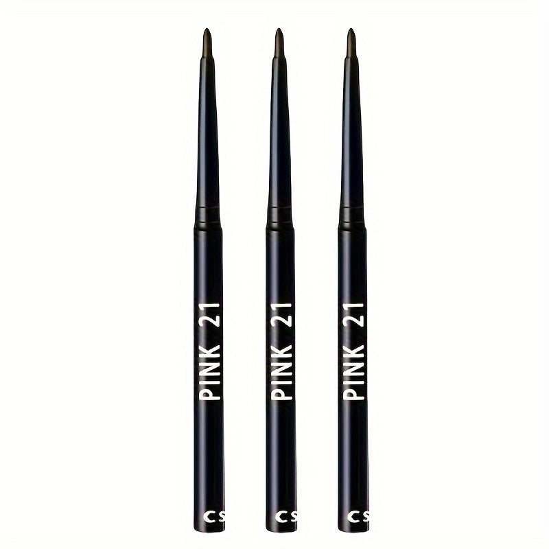 Women Black Eyeliner Pencils Waterproof Smudge-Proof 3 Pack