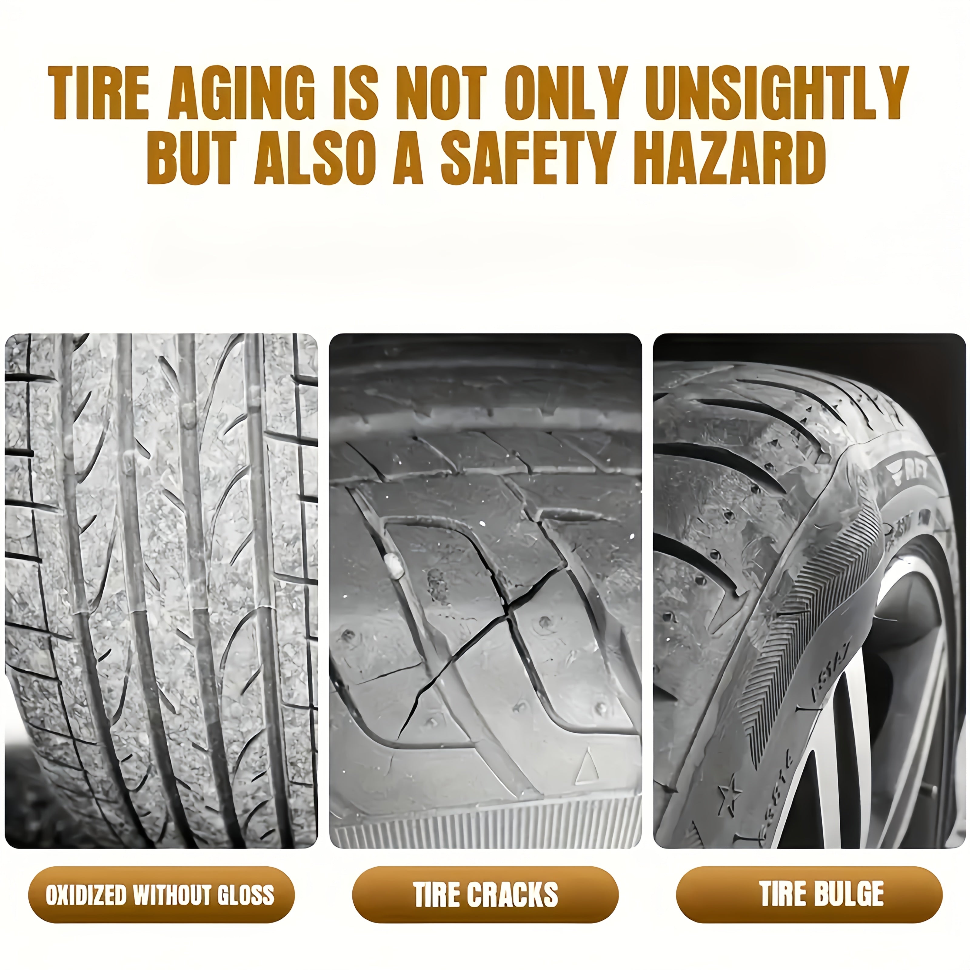 Tire Black Gloss Paste for Cars Motorcycles Bicycles Long-Lasting Shine