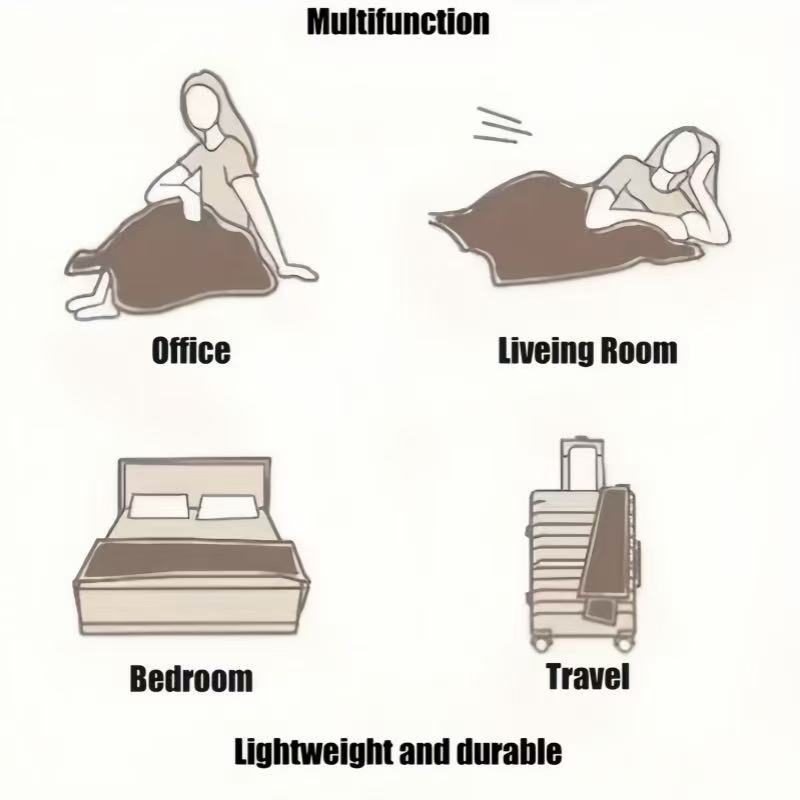 Gray Pattern Flannel Throw Blanket Soft Warm Cozy for Home Camping Travel