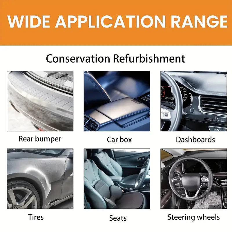 Acondicionador de cuero para asientos de coche y muebles, negro, 1 paquete