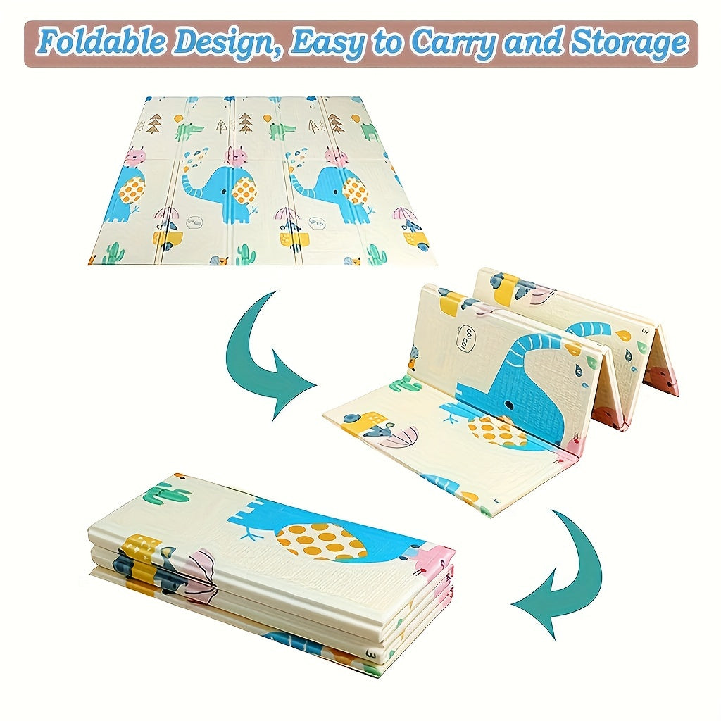 Large Waterproof Double-Sided Baby Play Mat for Crawling 200cm x 180cm