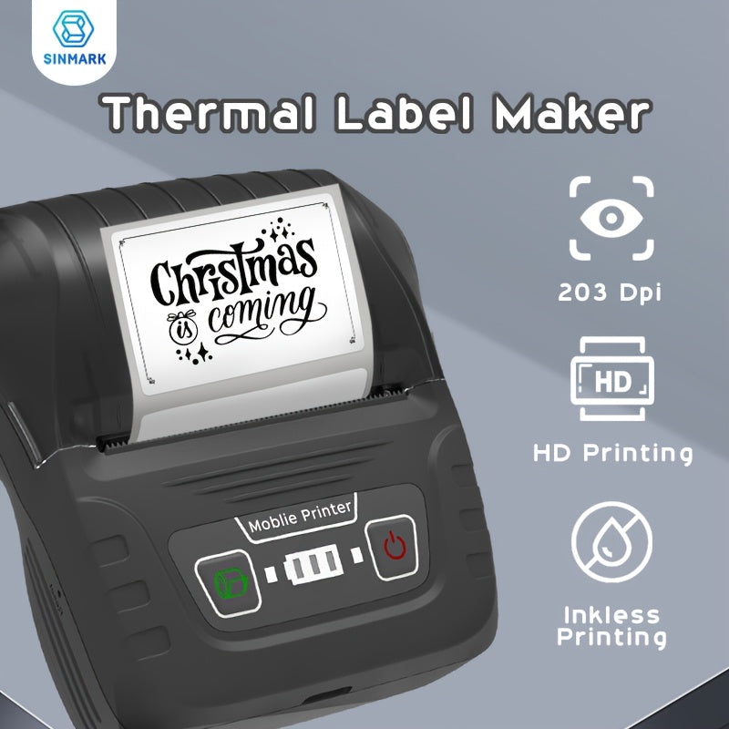 Etiquetadora térmica portátil para pequeñas empresas y uso doméstico 30-50mm de ancho