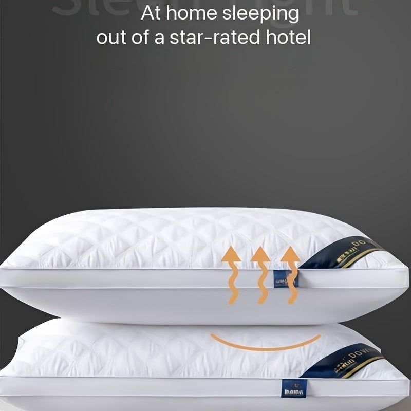 Гипоаллергенные 3D подушки с застежкой-молнией для поддержки шеи, дышащий вязаный полиэстер, комплект из двух