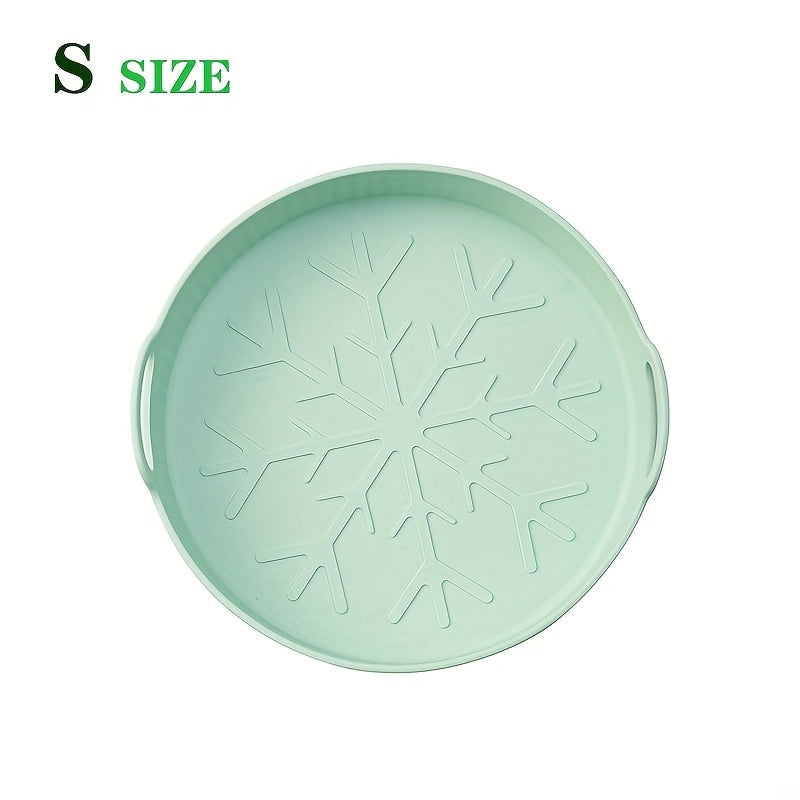 Reusable 8-Inch Silicone Air Fryer Liner Non-Stick High Temperature Basket Mat