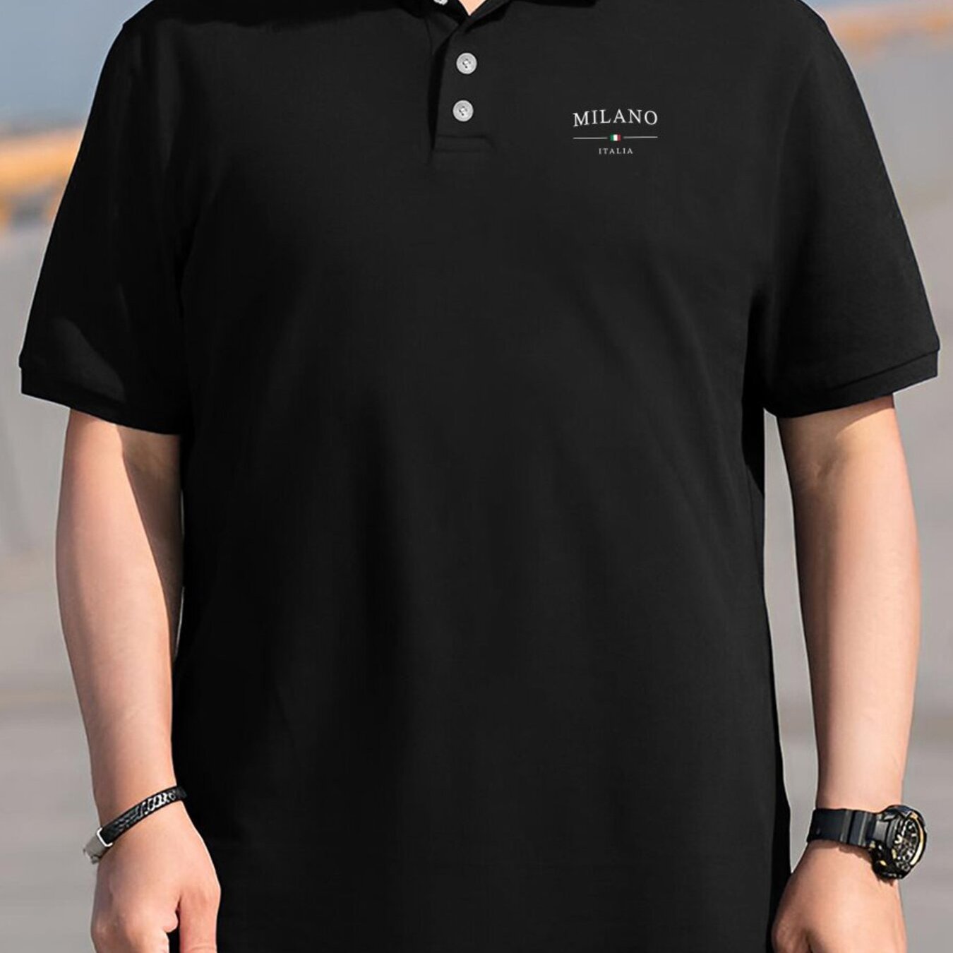 Plus Size Men's Alphabet Pattern Polyester Shirt Short Sleeve Lapel Summer Workwear Regular Fit