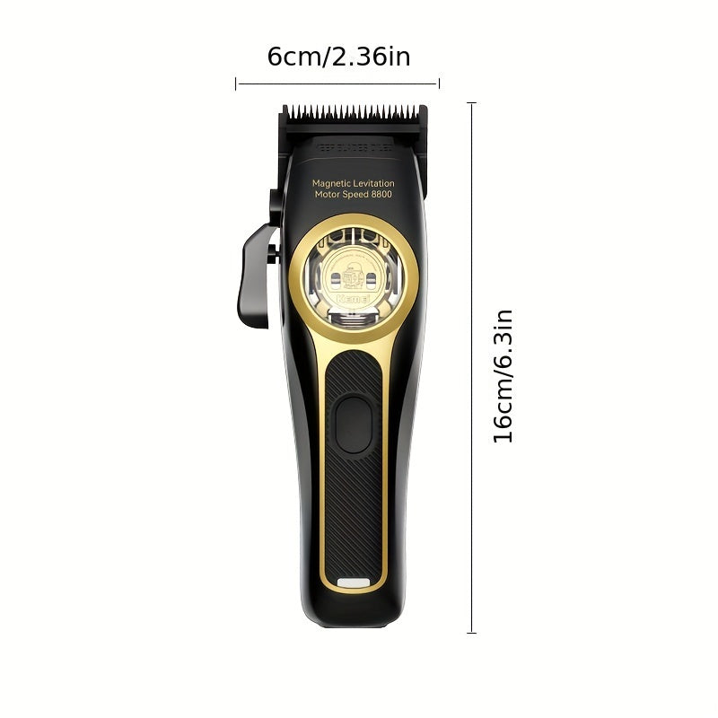 Cortapelos eléctrico con cuchilla desmontable, recargable por USB, 8800RPM, batería de 2500mAh