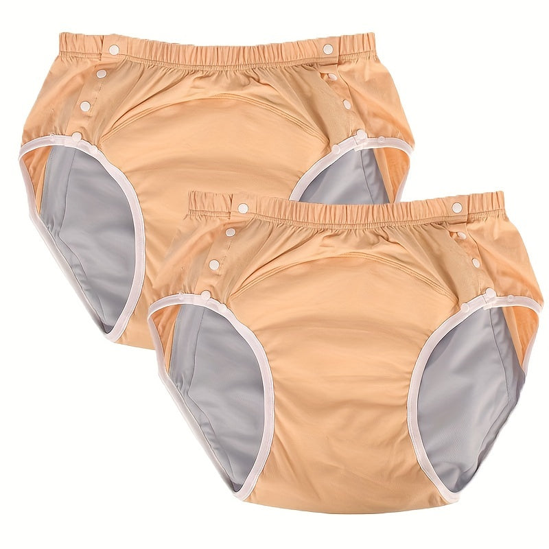 Unisex Adult Reusable Cotton Diapers with Snap Closure for Seniors Multiple Sizes