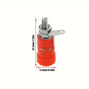 10 шт. тестовых гнезд для банана, разъемы с 4 мм штекерами, красные и черные, для аудио и электроники