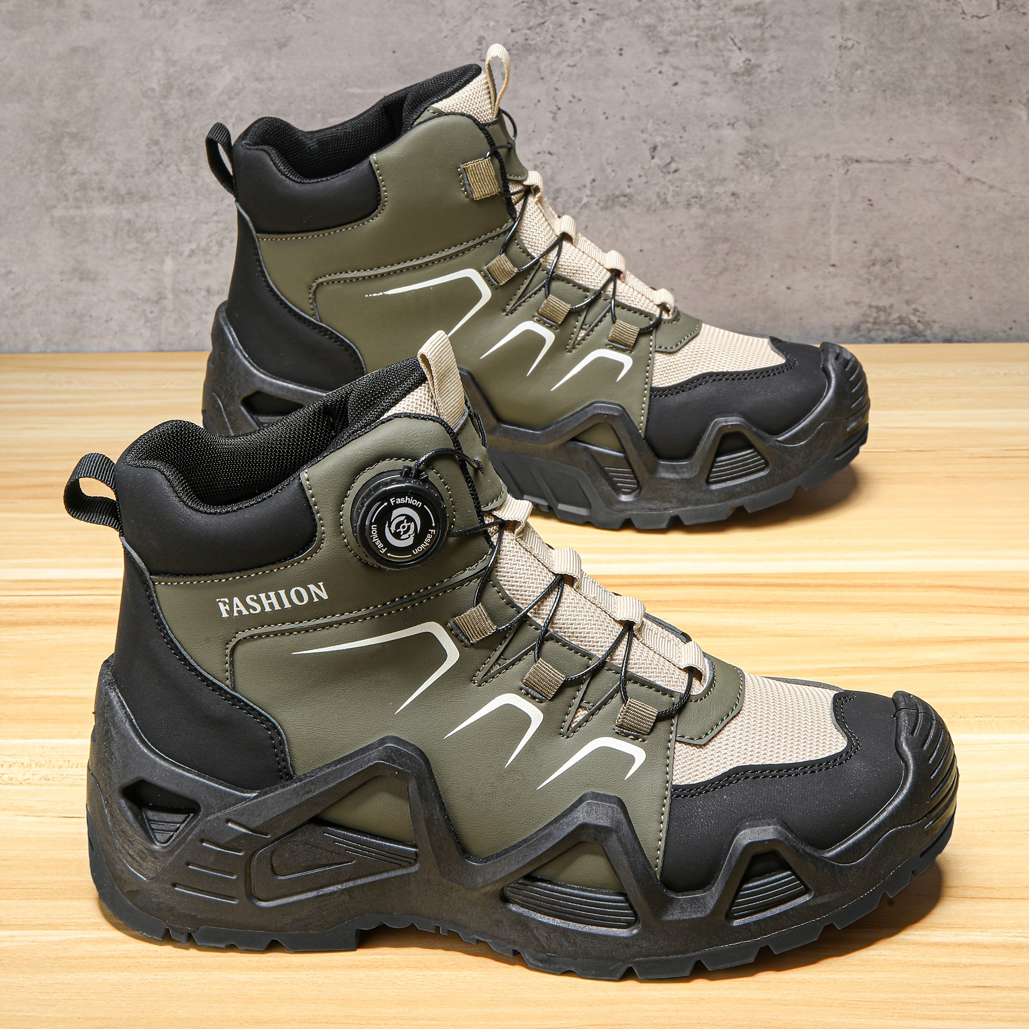 Women’s All-Season Tactical Combat Boots Non-Slip PVC Soles Black Hiking Camping