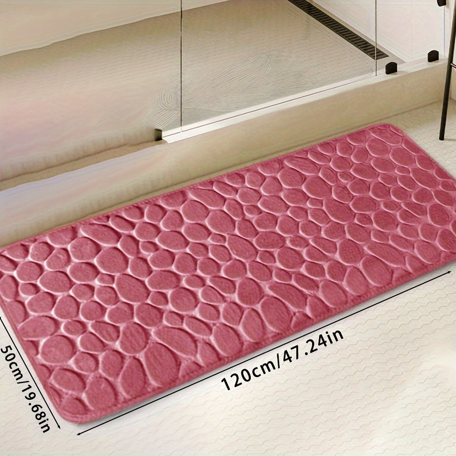 Zarif tosh naqshli poliester hammom matosi, yuqori zichlikdagi ko'pik, sirpanmaydigan to'qima dizayni. Hammom, dush, hammom bezaklari uchun juda singdiruvchi va yumshoq qulaylik.