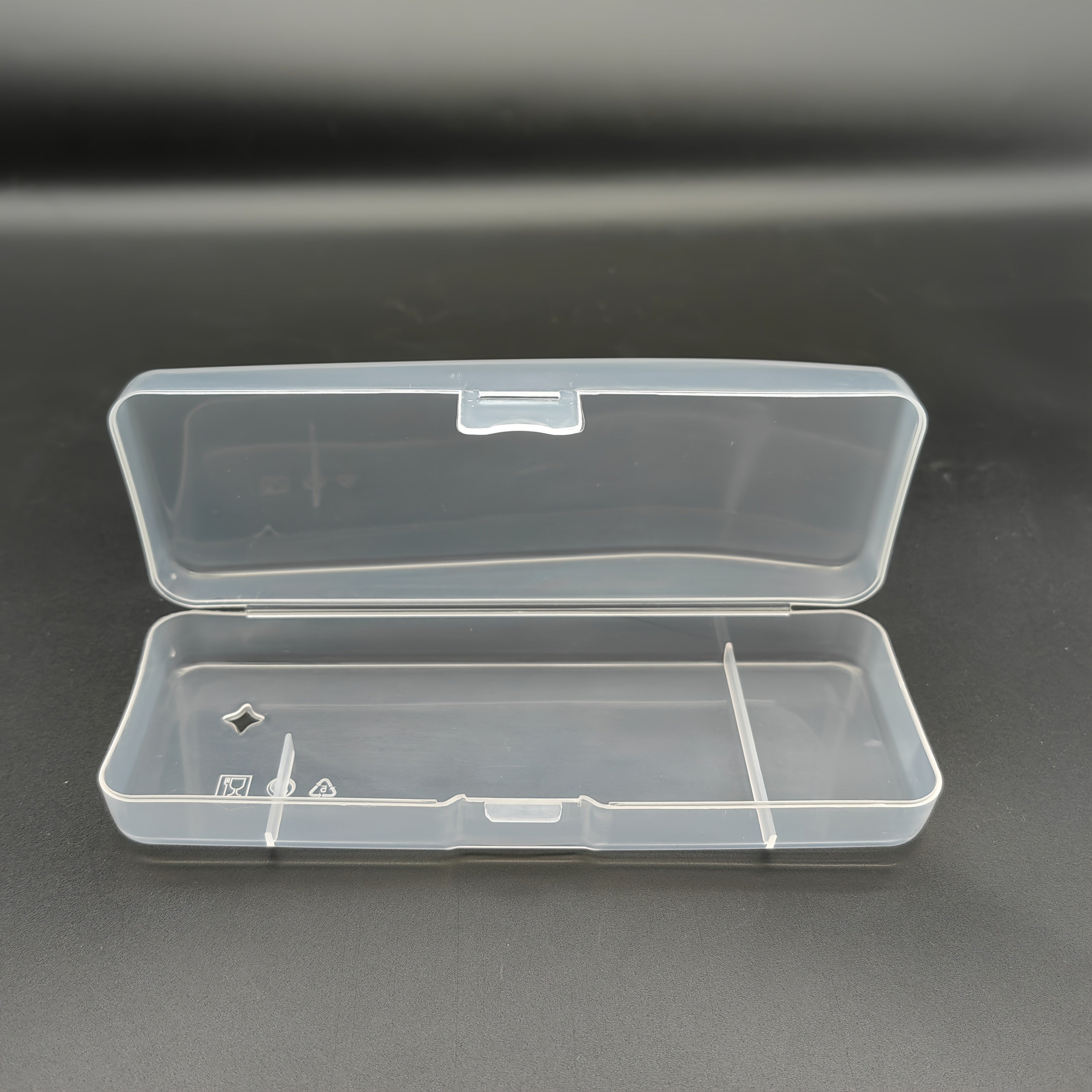 Путешественная переносная прозрачная пластиковая коробка для хранения бритв для организации