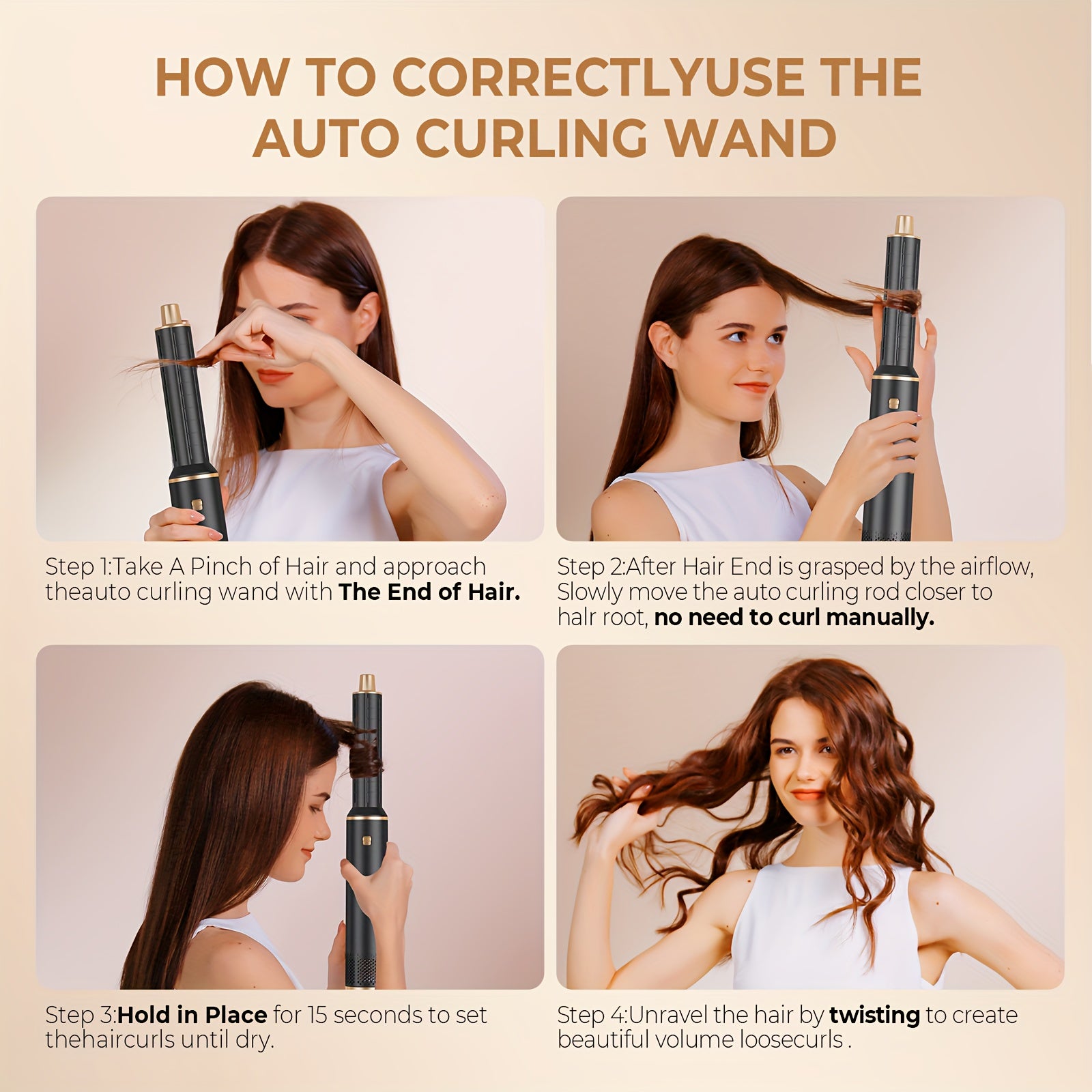 5in1 issiq havo choʻp soch quritgich stilisti 110000 RPM motor bilan, EU plagin