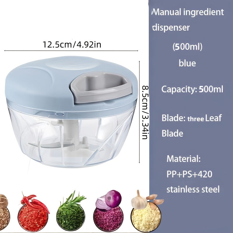 Многофункциональный набор для нарезки овощей с 16 лезвиями, емкостью 500 мл