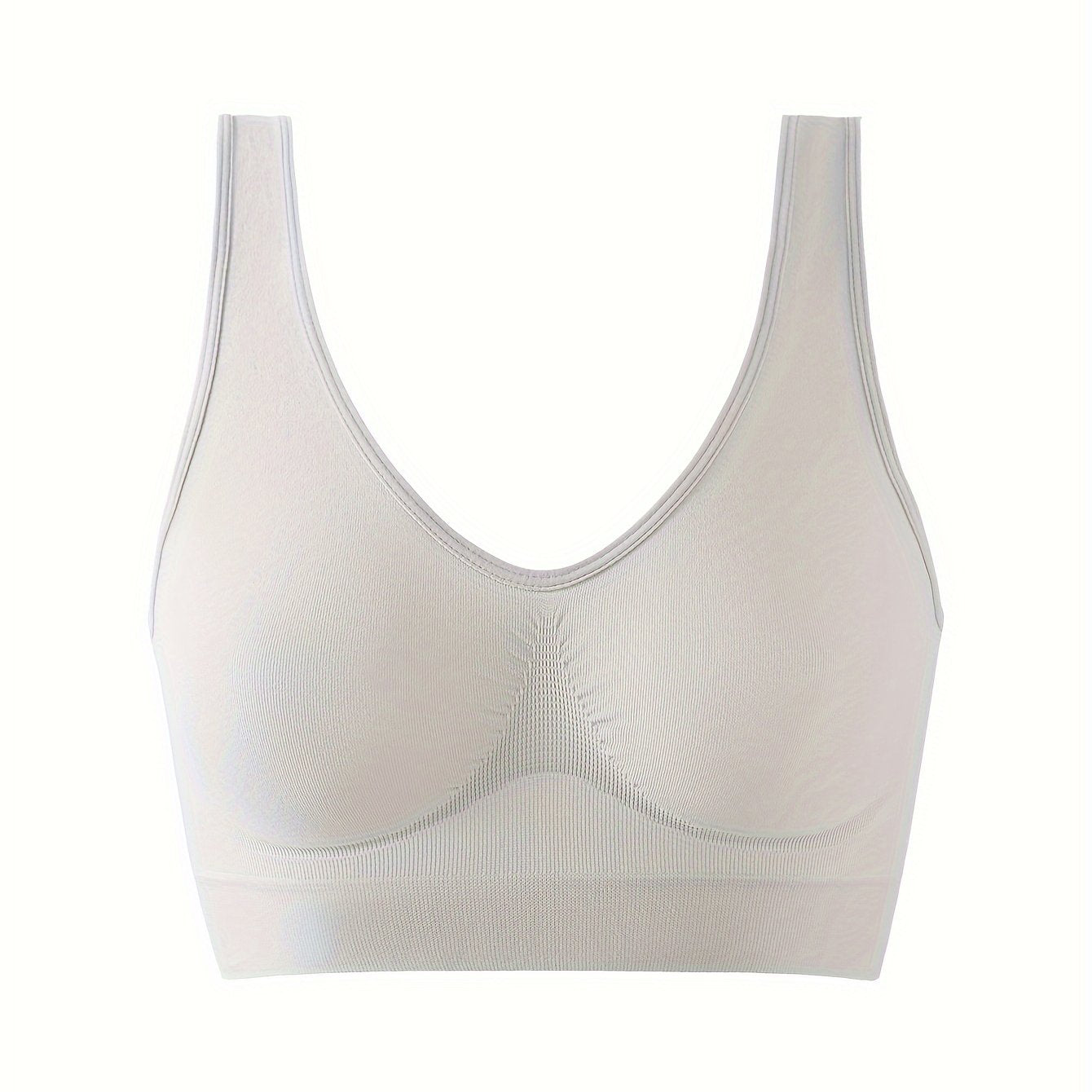 Wireless Full Coverage Seamless Tank Bra for Women with Push-Up Support
