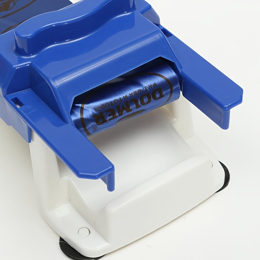 Stainless Steel Sushi Roller Machine for Food Preparation Blue Handle Kitchen Tool