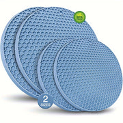 Juego de tapete y trípode de silicona para cocina con posaplatos resistentes al calor en 2 tamaños