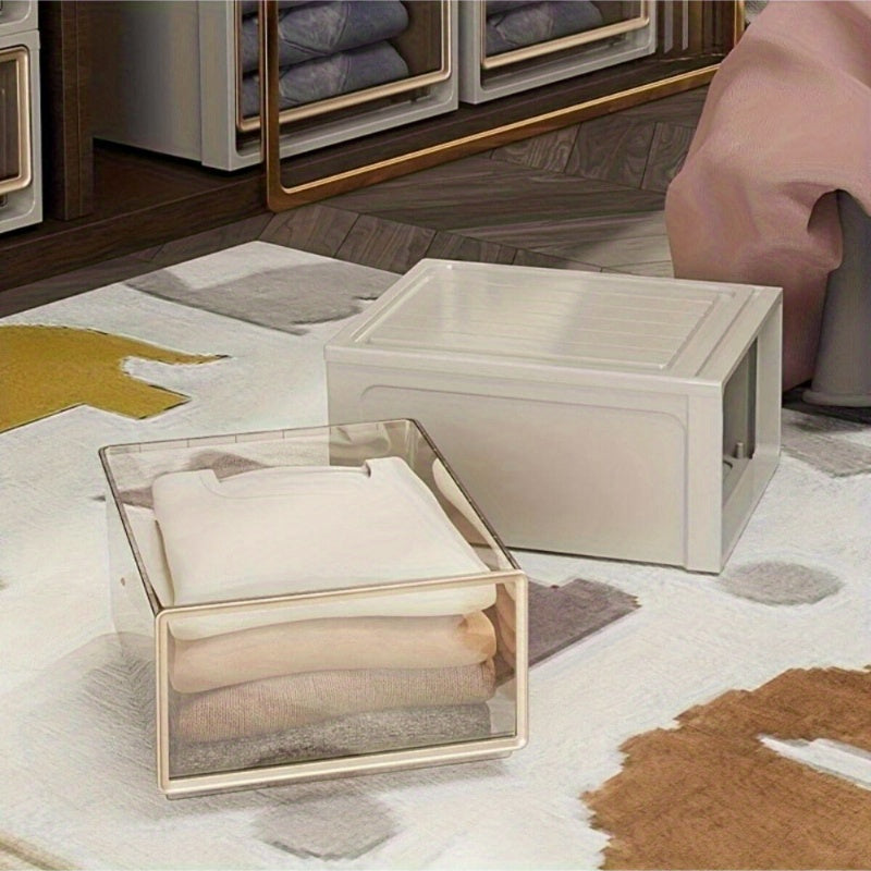 16L Plastik saqlash qutisi va chqichli, elektriksiz stol usti tashkilotchisi