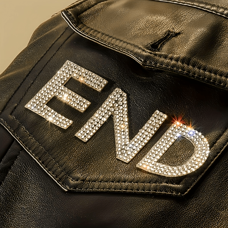 26 Pieces Self-Adhesive Silver Rhinestone Letters A-Z for DIY Clothing Shoes Hats Car Decor