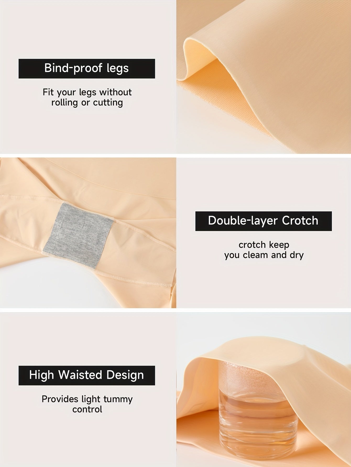 Women's High-Waist Tummy-Tightening Hip-Lifting Sports Boxer Shorts Underwear