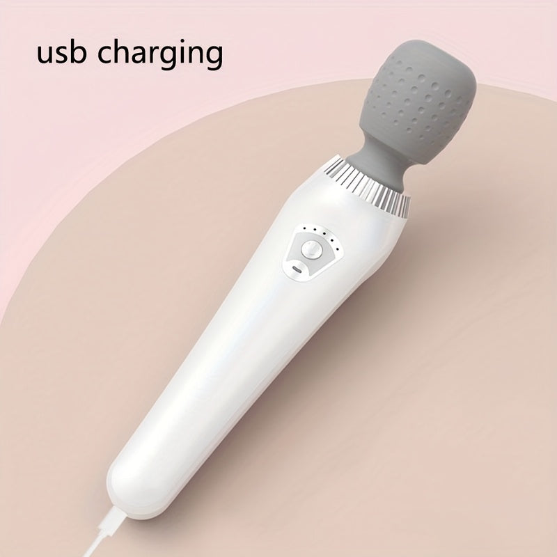Portable Handheld Massager with USB Rechargeable Battery and Deep Tissue Vibration