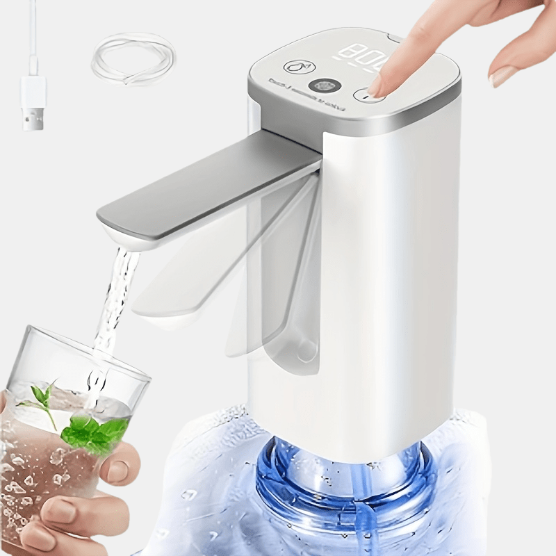 Electric Water Pump for 11.36-18.93L Bottles USB Rechargeable Camping Drinking