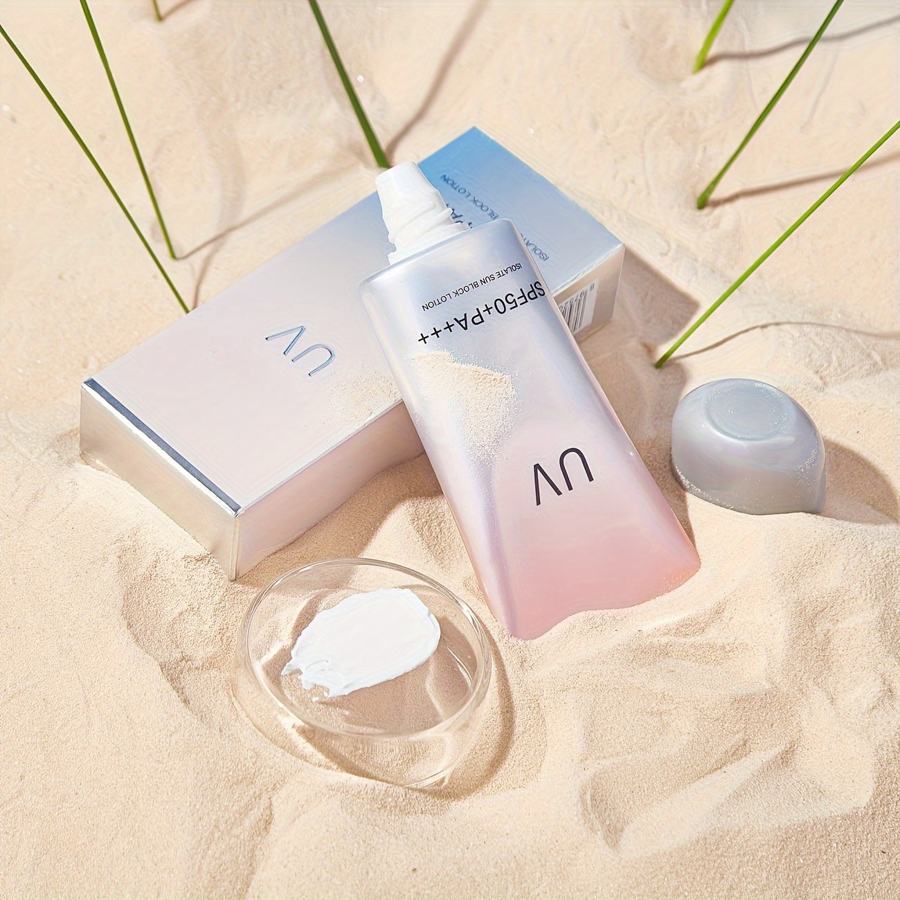 Unisex Sunscreen Cream 60ml SPF50+ PA+++ Moisturizing Non-Greasy UV Protection