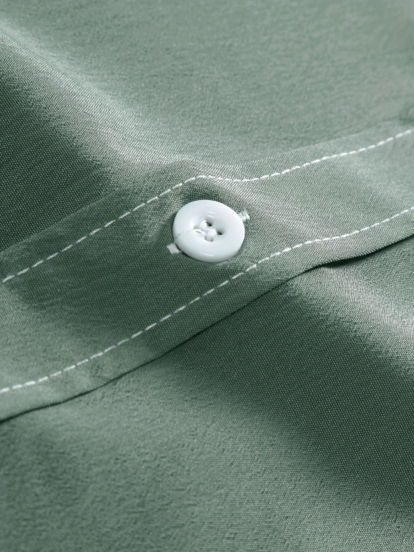 Men's Plus Size Summer Shirt Casual Woven Polyester Solid Color Lapel Short Sleeve