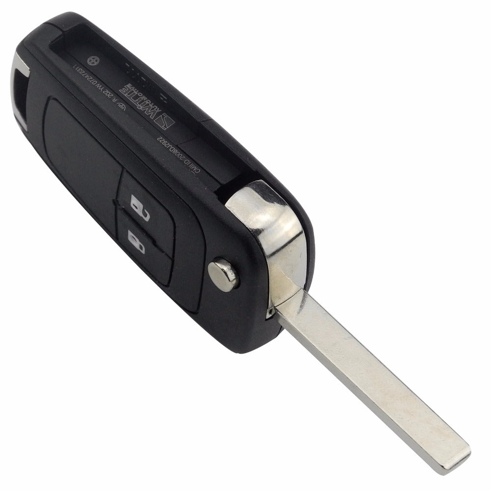 Blank Folding Key Shell for Chevrolet Remote Cover ABS Material Minimalist Durable Fob Case