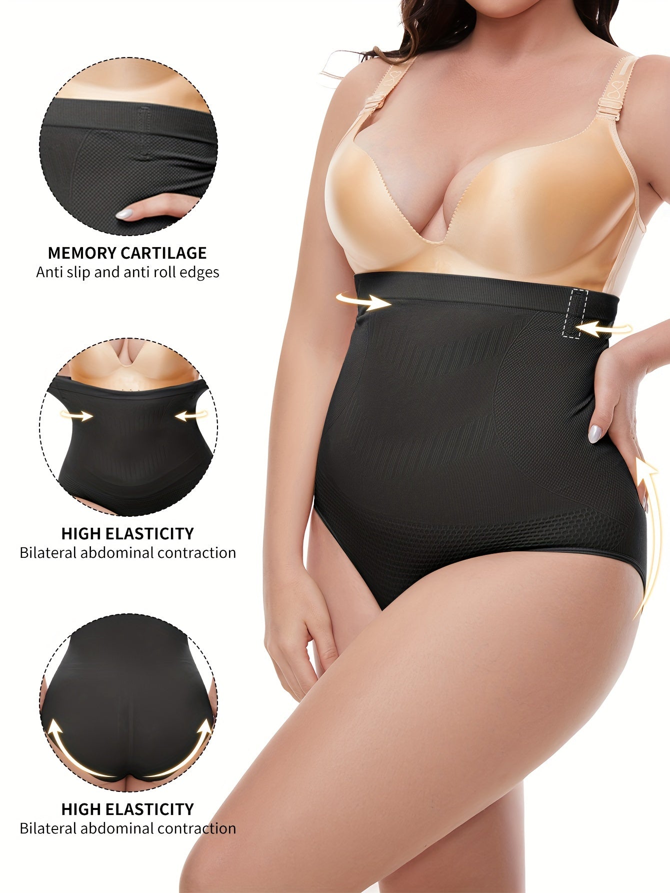 Women's Seamless Shapewear Panties Tummy Control Butt Lift Breathable Slimming