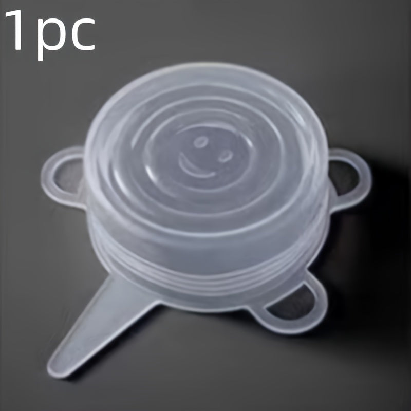 Set of 6 Silicone Food Covers for Bowls, Eco-Friendly, Dishwasher Safe