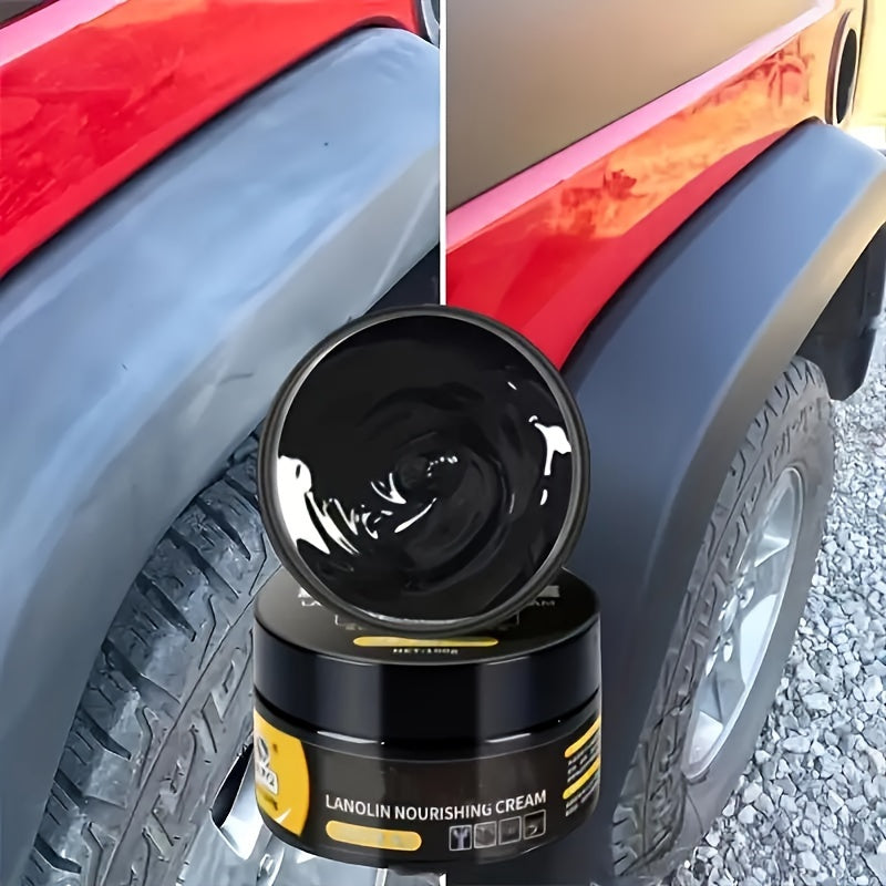 Agente de reparación de plástico y goma para coche 100ml Crema nutritiva Restauración del brillo del parachoques