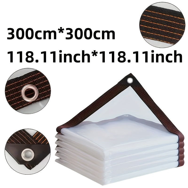 Cubierta de lona transparente impermeable para patio, jardín y camping