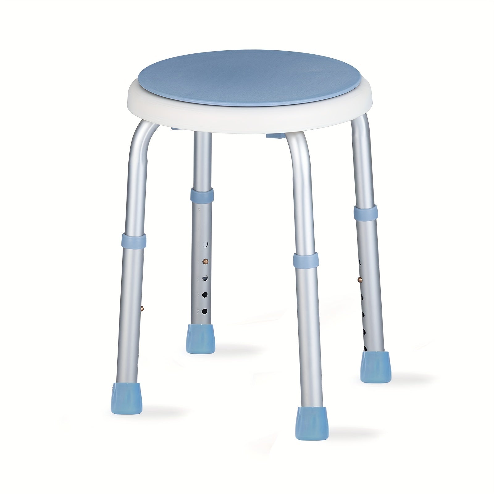 Swivel Shower Chair with Adjustable Height 360 Degree Rotating Bath Stool for Elderly and Handicap