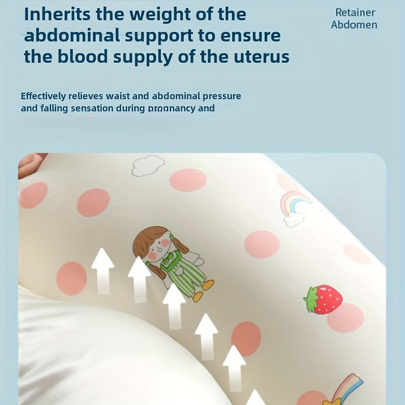 Maternity Pillow Support for Pregnancy Side Sleeping Waist Relief Abdominal Cushion