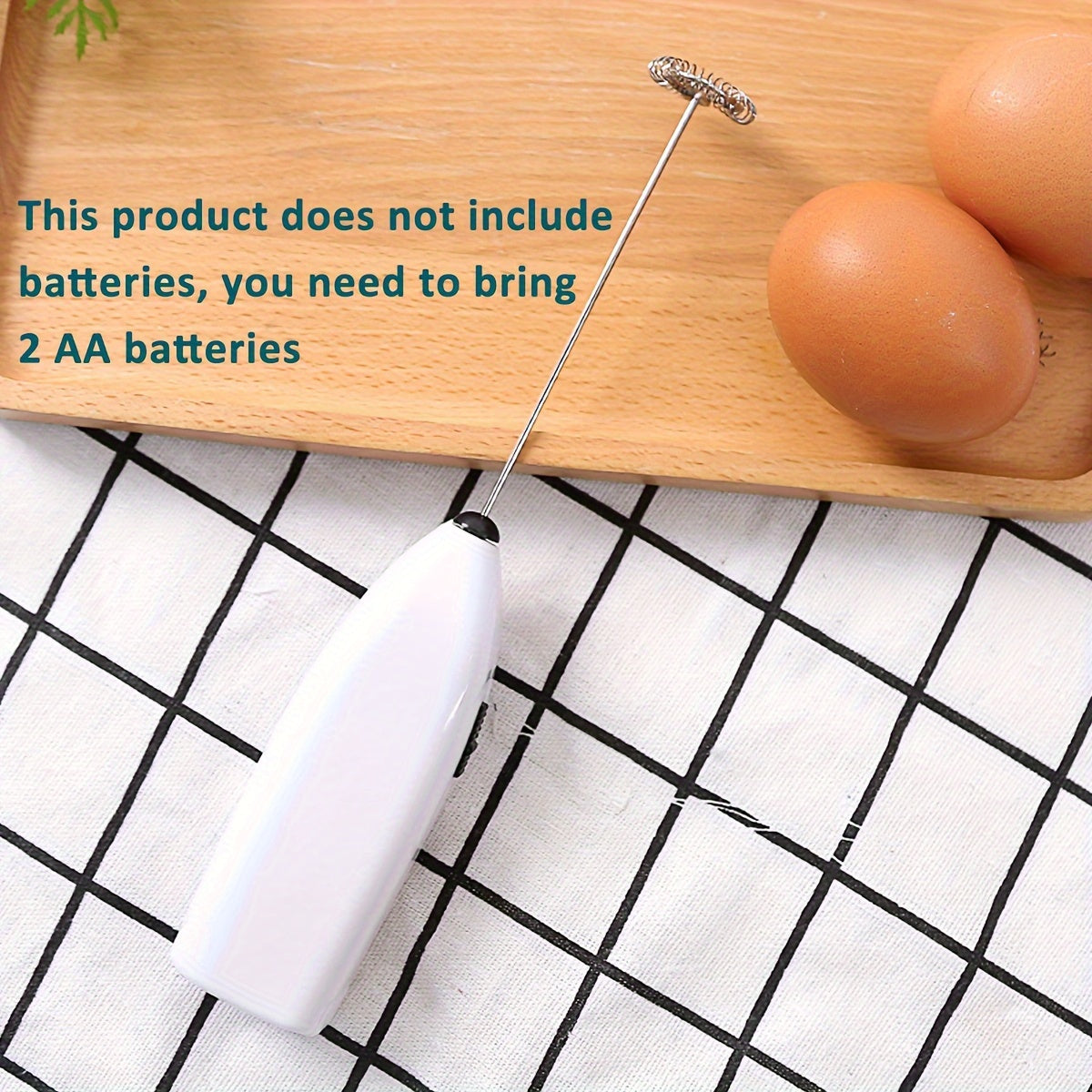 Electric Stainless Steel Milk Frother Mini Portable Cappuccino Maker Coffee Creamer Mixer