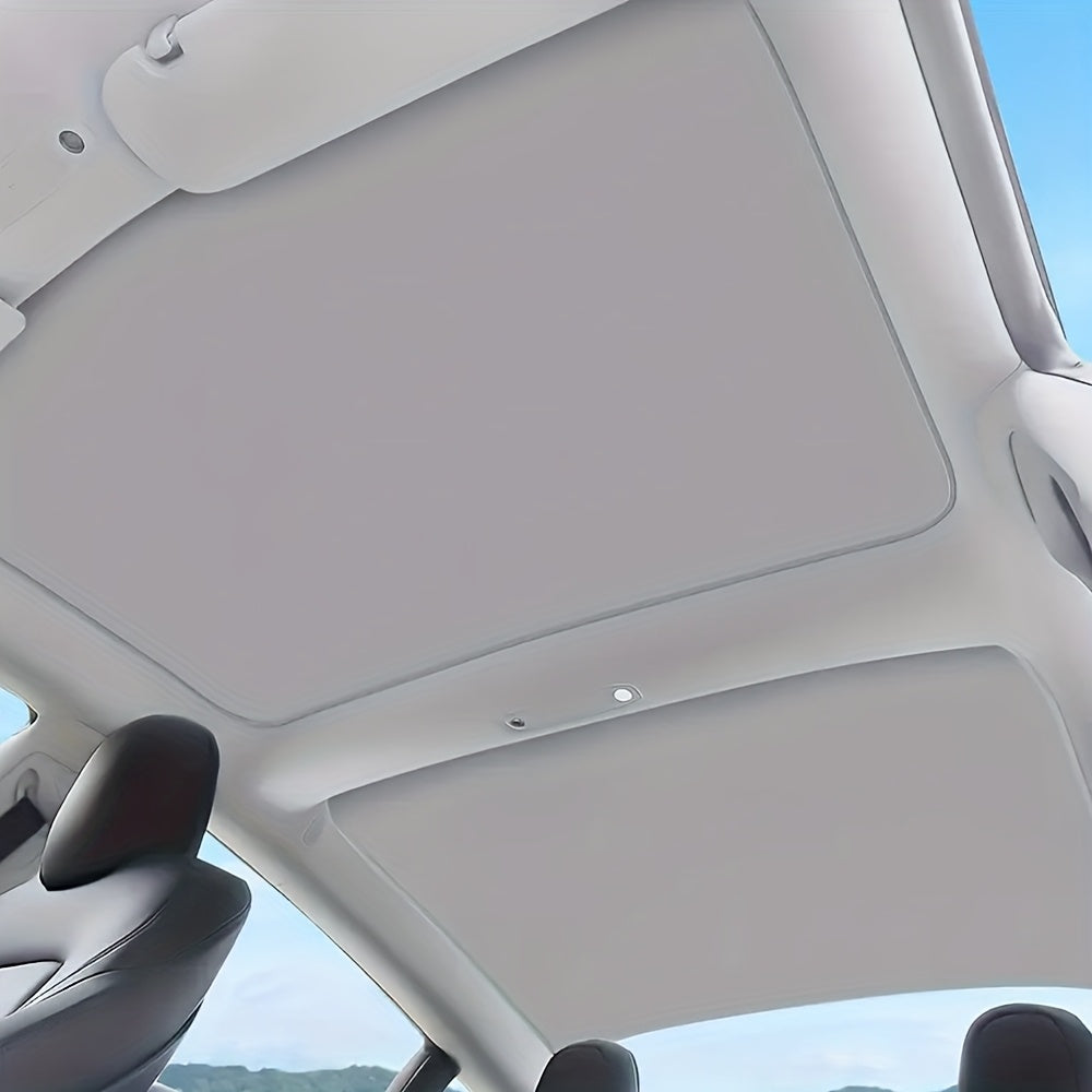 Universal Car Sunshade Curtain Dual-Layer UV Heat Insulation for Vehicles