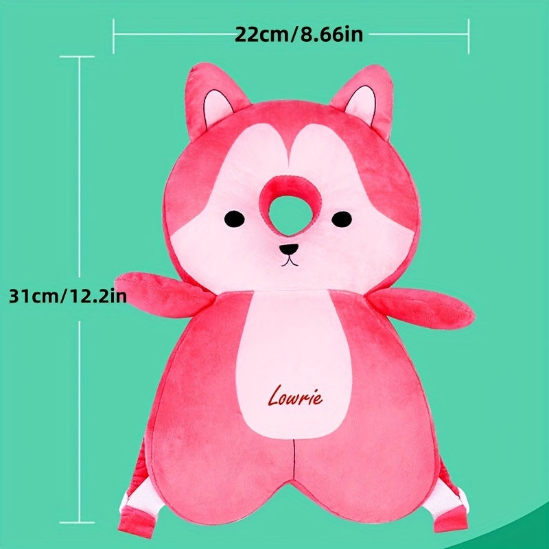 Baby Headrest Pillow for Toddlers Ages 0-3 Soft Polyester Animal Design Safety Cushion