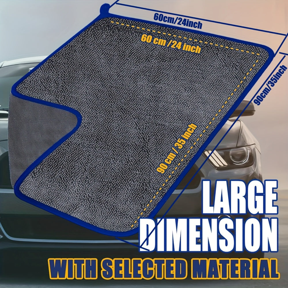 Extra Large Car Drying Towel Ultra-Absorbent Soft Lint-Free Quick-Drying 600gsm Polyester
