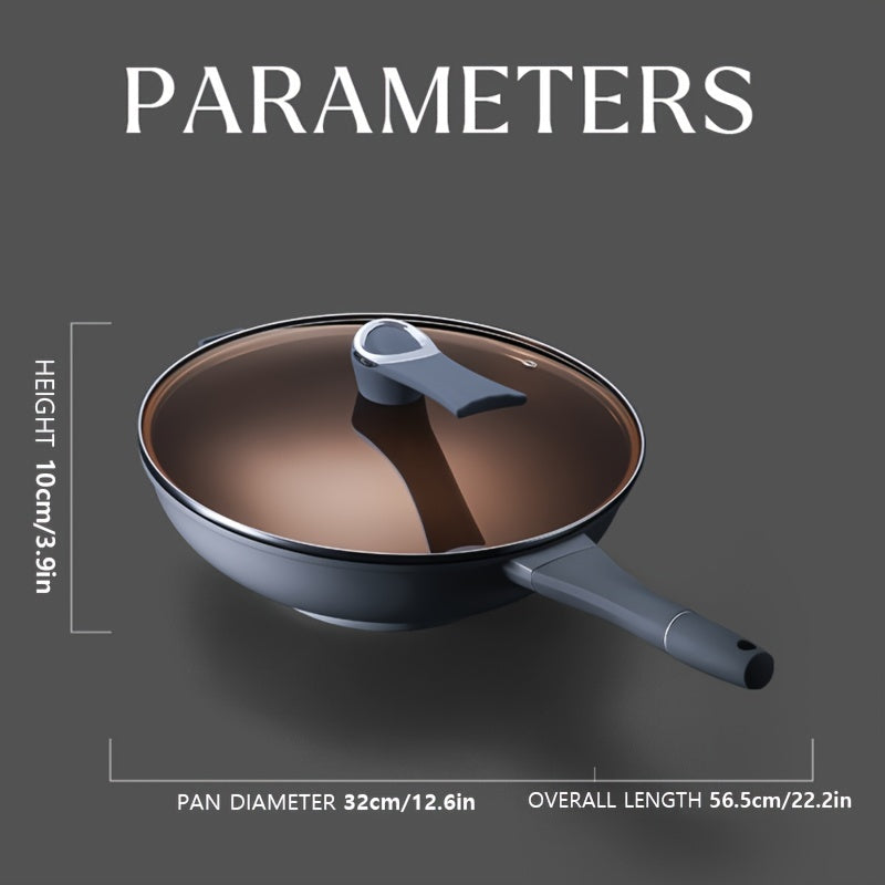 Набор из 2 или 4 антипригарных воков с крышками, включает пароварку и лопатку. Универсальная сковорода для дома, подходящая для газовой плиты или индукционной плиты. Имеет круглое и плоское дно для жарки. Универсально совместима.