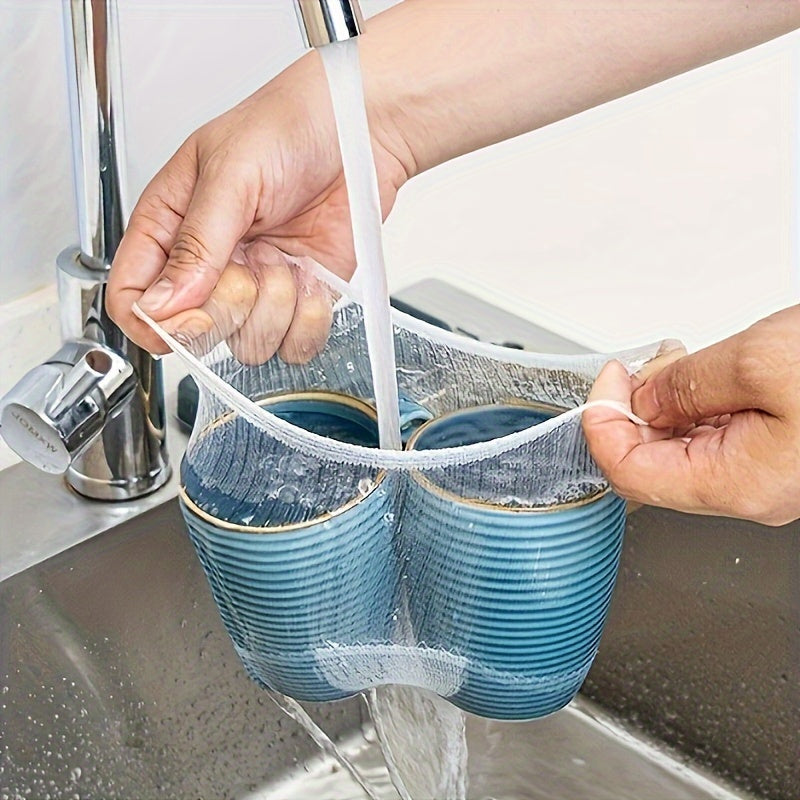 50Pcs Nylon Disposable Sink Mesh Bags Food Waste Filter Kitchen Sewer Garbage